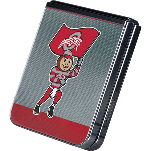 Ohio State University OSU Buckeyes Flag Galaxy Z Flip5 5G Skin
